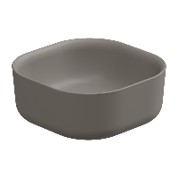 Раковина накладная 42 см GSG Ceramic Design Hit! HILAVQU42030, Cashmere Matt