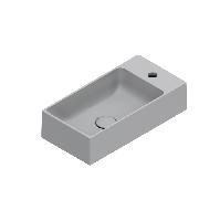 Catalano PREMIUM Раковина 50x25, с 1 отв. под смеситель, покрытие Cataglaze+ , цвет Cemento Satinato