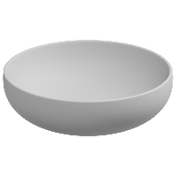 Раковина накладная 45 см GSG Ceramic Design Easy EALAVRO45001, белый матовый