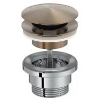 E30536-BCN Донный клапан с системой клик клак, матовое золото