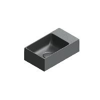 Catalano PREMIUM Раковина 40x23, без отв. под смеситель, покрытие Cataglaze+, цвет черный матовый