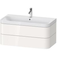 Duravit Happy D.2 Plus Тумба подвесная с умывальником 975х490х468 мм, с 1 отв под смесит, 2 ящика, выпуск и сифон в комплекте, цвет белый глянцевый