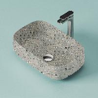 Artceram COGNAC Раковина настольная Quadro 56x41 см, цвет dark terrazzo