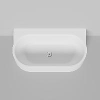 Salini Perla W Ванна S-Stone 170x90x60см пристенный вариант, интегрированный слив-перели, донный клапан, сифон, ножки , цвет белый матовый