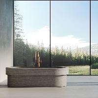 DEA DESIGN Marble Ванна Verona из мрамора отдельностоящая 1840х850хh540 мм , цвет Stone Silk