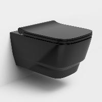 Унитаз подвесной, Bello Черный матовый