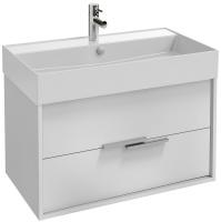 EB1667-J5-J5  VIVIENNE Тумба для раковины 80 см, к. белый блестящий, ф. белый блестящий