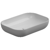 Раковина накладная биколор 60x42 см GSG Ceramic Design Easy EALAVRE60BI000/033, White/Perla Matt