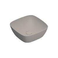 Catalano ALVEA Раковина 40x40 накладная, без отв. под смеситель, покрытие Cataglaze+, цвет Tortora Satinato