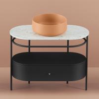 ArtCeram COGNAC Раковина накладная , 42 см, без отв под смеситель, без слив-перелива, цвет orange cameo (НЕ производится!)