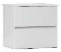 Умывальник встраиваемый керам. фаянсовый Бергамо Нова 70 ФС белый 1с