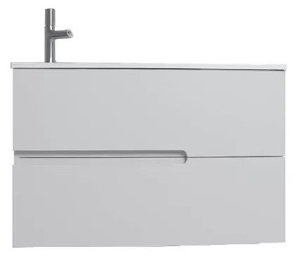 EB1888RU-G1C NONA Тумба, 80 см, 2 ящика, Белый лак глянец 