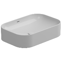 Раковина накладная биколор 60x42 см GSG Ceramic Design Easy EALAVTP60BI000/001, White/White Matt