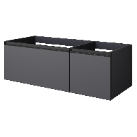 QUATRO 2 120см (80+40) тумба ANTHRACITE профиль ANTHRACITE