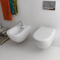 KERASAN Aquatech Биде подвесное c 1отв под смеситель, цвет белый