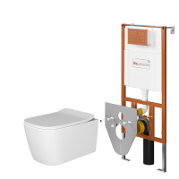 Artceram A16 Комплект: унитаз ASV003 01 + сиденье  ASA001 01+ инсталляция 700.101 (без клавиши!)