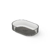 DEA DESIGN Washbasins Раковина настольная 56x36xh15 см, материал: Glasstech прозрачная смола, цвет: Smoky Black R4