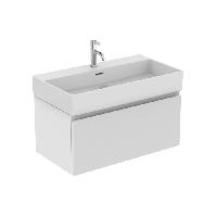 IS Finesse Тумба подвесная 80х50 см. 1 ящик softclose, ручка-паз, без сифона. для всех раковин: R0537**, цвет: белый матовый