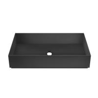 GESSI 316 Раковина 600x350 мм., для установки на столешницу, без перелива, нержавеющая сталь, цвет черный матовый