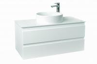 EB2084-J51 MADELEINE Тумба со столешницей и с подсветкой для накладной раковины, 100 см, цв мат бел