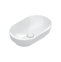 Catalano SFERA Раковина 55x35 h14 встраиваемая, без отв. под смеситель, покрытие Cataglaze+, цвет белый глянцевый