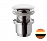 Донный клапан без перелива 1”1/4 Remer 904CC2114RL, медь глянцевая