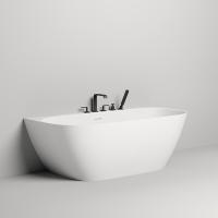 Salini Sofia Wall 180 Ванна пристенная 1800х850х610мм, донный клапан "Up&Down", сифон,  слив-перелив,  мат-л: S-stone  белый матовый