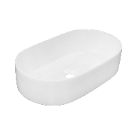 Раковина накладная Oliveeka 9025 на столешницу 555 х 345 белая