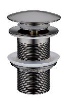 Слив для раковины, автомат(клик-клак) Gun Metall с переливом