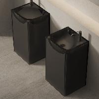 DEA DESIGN Pedestal Basin Раковина напольная 495х455хh880 мм, цвет smoky black