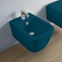 Artceram A16 Биде подвесное 36х52 см, 1 отверстие, цвет petrolio