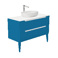 Тумба со столешницей Севилья, Капри/ Столешница компакт-плита, Белая