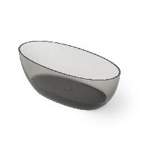 DEA DESIGN Nature Ванна отдельностоящая 170x80xh55 см, материал: Glasstech прозрачная смола, цвет: Smoky Black R4