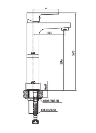 CREAVIT Cмеситель для раковины SHARP SR6500 