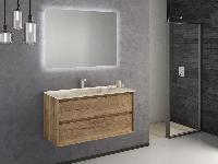 IBX LUXOR, тумба под раковину 100 см, 2 ящика наружных, цвет белый глянцевый лак