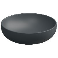 Раковина накладная 45 см GSG Ceramic Design Easy EALAVRO45028, Ebano Matt