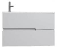 EB1888RU-G1C NONA Тумба, 80 см, 2 ящика, Белый лак глянец