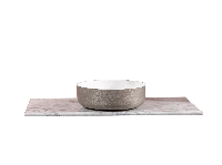 Столешница мрамор 101см  Bianca Carrera под накладную раковину смесак сзади