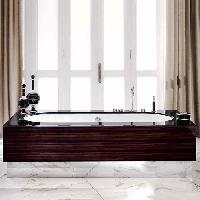 VITAGE milldue edition Ванна 1800х750 мм., стальная, подача воды из крана, в комплекте с сифоном и стоком, цвет белый