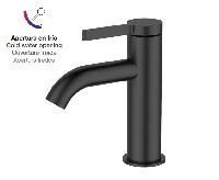 AQG Urban Flow, однорычажный смеситель для раковины без донного клапана, цвет черный матовый