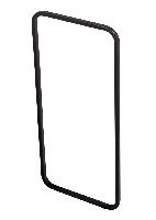 Ножки для тумбы Vallessi нерж. сталь антрацит (пара) для моноблоков