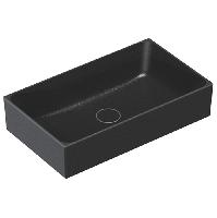 Catalano PREMIUM Раковина 60x35 накладная, без отв. под смеситель, покрытие Cataglaze+, цвет черный матовый