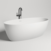 Salini ALDA  Ванна отдельностоящая 1600х800х575мм, "Up&Down", сифон,  слив-перелив, мат-л: S-Sense, глянцевый, белый. Фурнитура: белая.