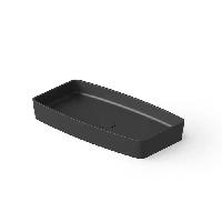 DEA DESIGN Washbasins Раковина настольная 68x36xh9,5 см, материал: Solid Surface искуственный камень, цвет: Black №16