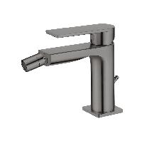 AQG Alpha, однорычажный смеситель для биде без донного клапана, цвет оружейная сталь (PVD)