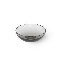 DEA DESIGN Washbasins Раковина настольная 50x50xh16 см, материал: Glasstech прозрачная смола, цвет: Smoky Black R4