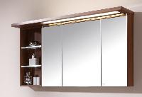 Puris Swing, зеркальный шкаф 1200 мм левый, цвет черный структурный