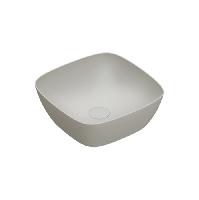 Catalano ALVEA Раковина 40x40 накладная, без отв. под смеситель, покрытие Cataglaze+, цвет Cemento Satinato
