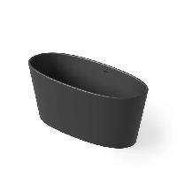 DEA DESIGN Nature Ванна отдельностоящая 158x70xh66см, материал: Solid Surface искуственный камень, цвет: Black №16