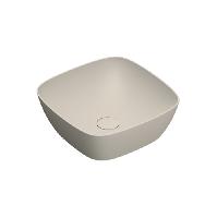 Catalano ALVEA Раковина 40x40 накладная, без отв. под смеситель, покрытие Cataglaze+, цвет Sabbia Satinato